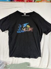 Final Fantasy X 10 T-Shirt Size XL Black Graphic Tee FFX Tidus Yuna Gaming