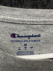 Champion Authentic Athletic Shirt Mens M Heather Gray Script Logo Standard Fit