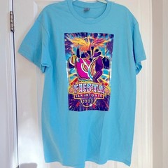 Gildan Fiesta San Antonio Short Sleeve Graphic T Shirt Mens Large Blue NWOT