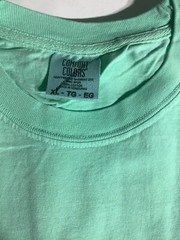 (6 Pieces) Size XL,Comfort Color T Shirt Heavyweight Ring Spun Mint Green.
