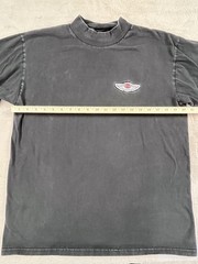 Harley-Davidson Black Turtle Neck Vintage Y2K Motorcycle Biker Long Sleeve M