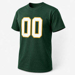 Custom Number T-Shirt Personalized Sports Tee Football Basketball Hockey Any No