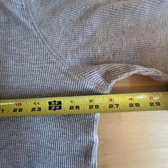 Member’s Mark Gray Cabincore Warm Thermal Waffle Soft Wash Long Sleeve SzXXL