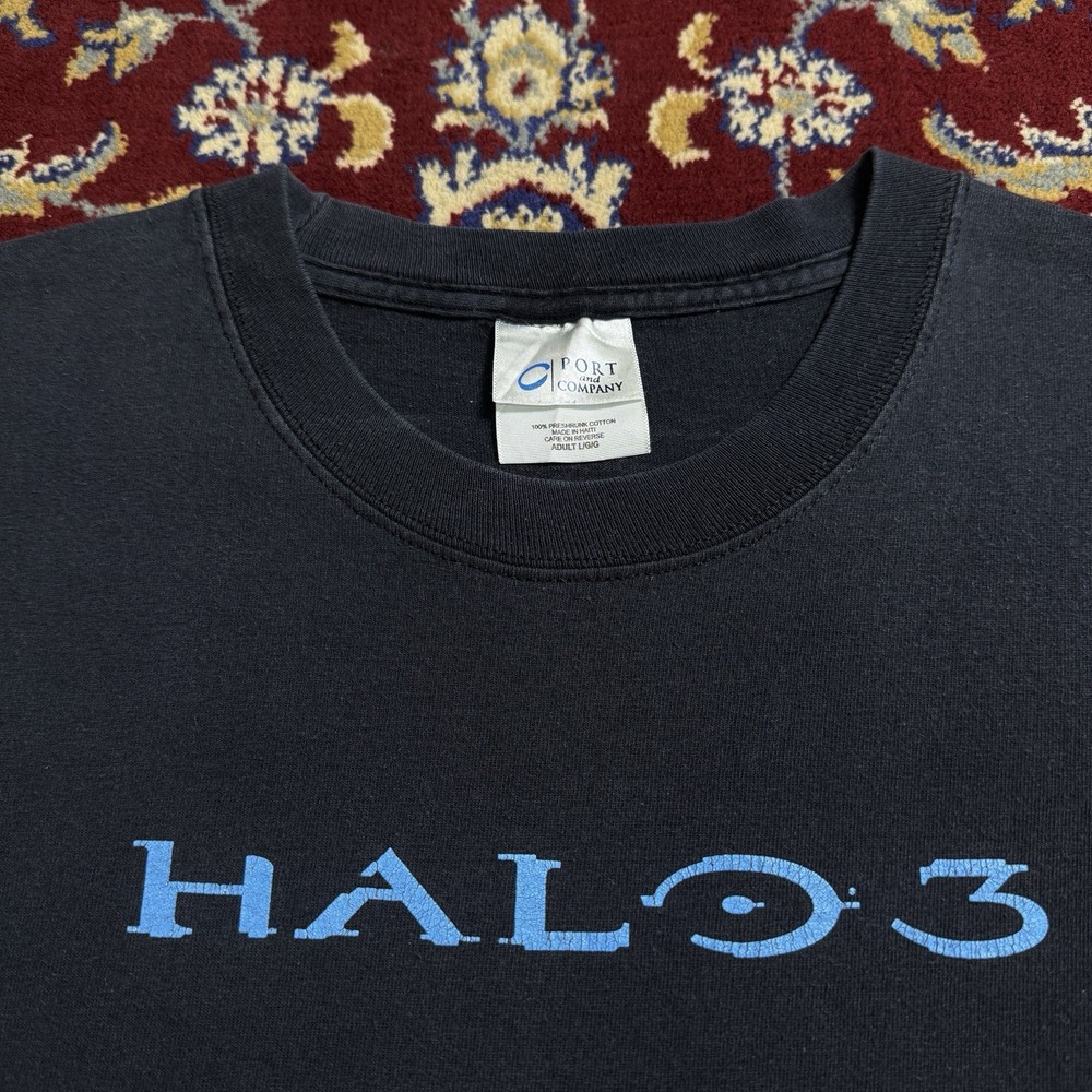 Vintage 2007 Halo 3 Xbox 360 Bungie Promo Video Game Tee T-shirt Y2k 2000s
