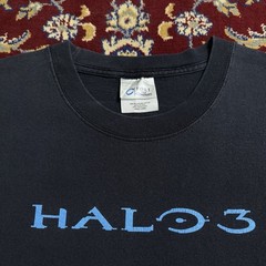 Vintage 2007 Halo 3 Xbox 360 Bungie Promo Video Game Tee T-shirt Y2k 2000s