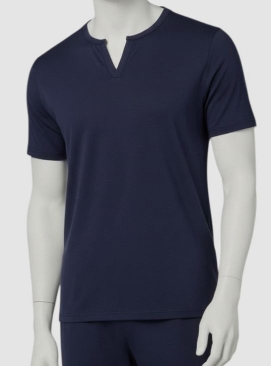 $79 Bar Iii Men’s Blue Tee Short-Sleeve V-Neck Collar Casual Top T-Shirt Size S
