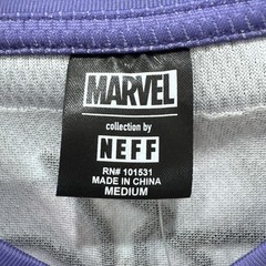 Marvel x Neff Venom Jersey Shirt Mens Medium NWT Graphic Black Purple Pink