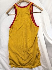 Vintage 40’s 50’s US Marines Yellow Basketball Jersey Coane Athletic Knit 36