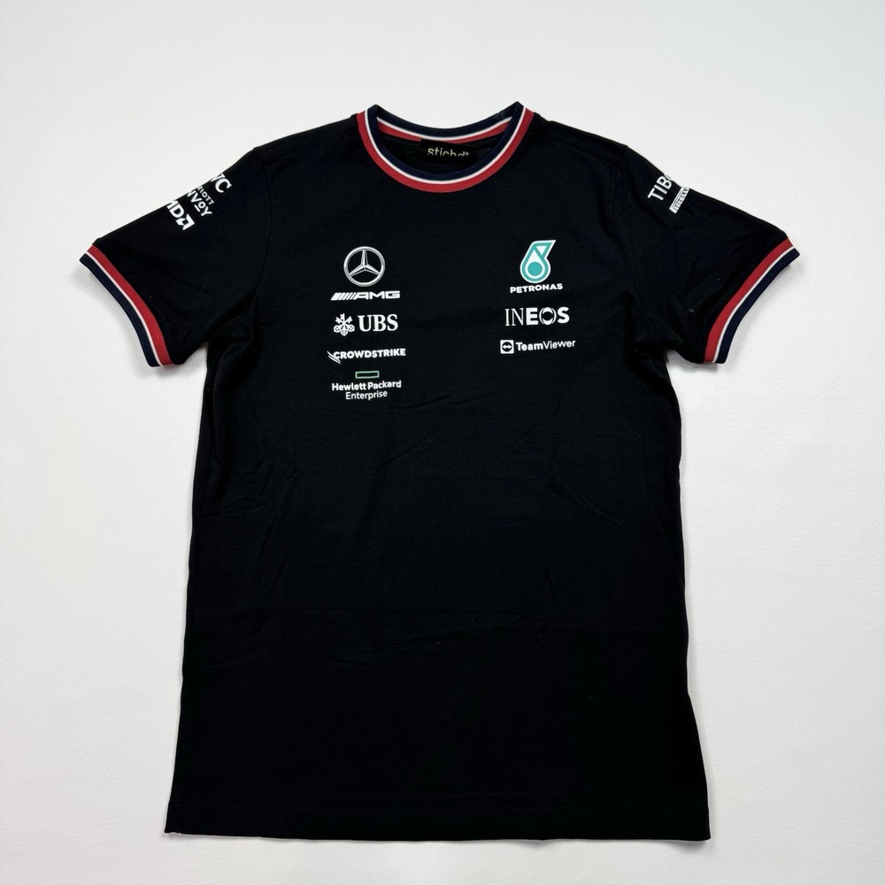 Men’s AMG Mercedes Benz Petronas Formula 1 Short Sleeve T-Shirt Size 164(Small)
