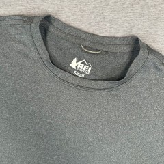 REI Co-op Shirt Mens Small Heathered Grey Performance Active Hiking Stretch EUC