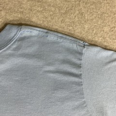 Vintage 60’s/70’s Plain Baby Blue 50/50 Cotton Poly Blend T-Shirt XL Blank