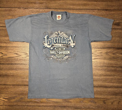 Harley Davidson Fairbanks Alaska Farthest Outpost Grizzly Bear Men’s Size L