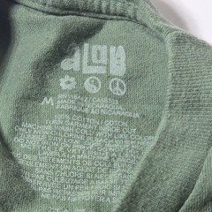 ALab Grime Military Shirt Mens Medium Green Graphic Print Long Sleeve Streetwear
