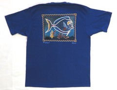 1980’s Vintage T Shirt Crazy Shirts Hawaii Tribal Art Palani Maui USA Cotton