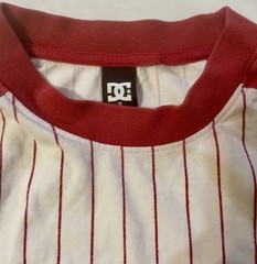 Rare Vtg 90 Y2K DC Shoe Co USA Embroidered Logo Raglan Baseball Skate Jersey L