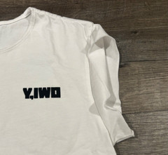 Y,IWO (Yeah, I Work Out) Gym Muscle T Shirt Mens Size 2 White Raw Edge – NWOT