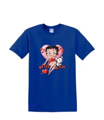 T-Shirt S to 2XL 3XL – BETTY BOOP – HEART – Solar Changing Fun Humor Adult