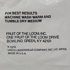 Fruit of the Loom Blank White T-Shirts Vintage From 1978 3 Pack NEW Men’s M