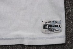 AND1 Y2K Vintage Thermal Shirt Men’s XL White Grunge Skater Long-Sleeve Skater