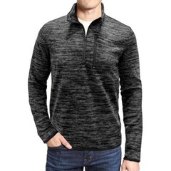 Zonbailon men’s t-shirt solid color quick dry 1 / 4 zipper outdoor long sleeve