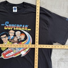 Vintage Comic T-shirt Mens 2XL Gerry Anderson Supercar TV Show Puppets