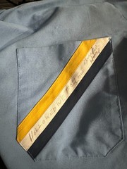 THRALL Logo Button-Up Work Shirt Size XL SIGNED by Mike Hard God Bullies