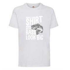 Fishing Bass Look Big Funny Humour Novelty T Shirt Various Colours And Sizes