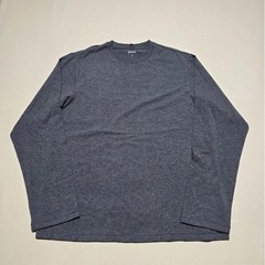 Quince Mens Long Sleeve Crew Neck T-Shirt Heather Gray Size Medium Pullover