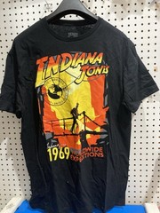 Men’s Black Indiana Jones T-Shirt 1969 Worldwide Expeditions Size Large 42-44