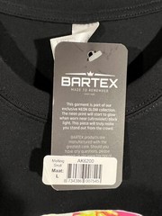Sols Bartex Melting Skull Amsterdam Neon Glow Black T Shirt Size Large