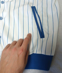 Vintage Bad Boy Brand Baseball Jersey L 1993 Pinstripe Snap Button Shirt Hip Hop