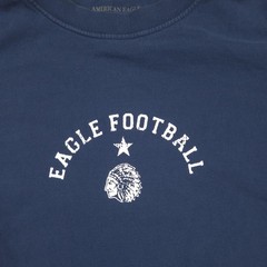 American Eagle Outfitters Shirt Mens Large Blue Eagle Football 9 Tee Long Sleeve