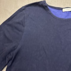 Versace Collection Long Sleeve Crew Neck Mens XL Zipper Accent Shoulder & Side