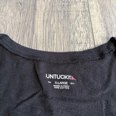 UNTUCKit Tank Top Mens XL Black Good 100% Cotton Scoop Neck Sleeveless Tee