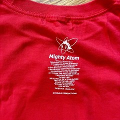 VINTAGE Y2K Mighty Atom Astro Boy Holographic Red T-shirt Size Large