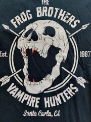 Gildan Men’s Black The Frog Brothers Vampire Hunter Santa Carla CA T Shirt Siz S