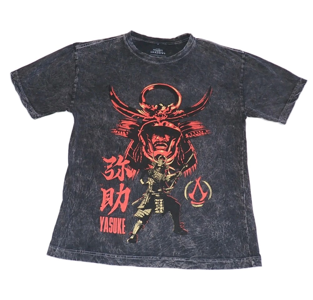 Assassins Creed Yasuke Graphic Print Black T-Shirt Sz XXL / L Not True To Size
