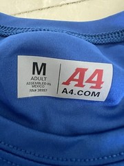 A4 Men’s Size M Cooling Performance Crew Short Sleeve Tee Royal Blue #38997