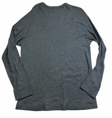 Faherty Cloud Cotton Men’s XXL Long Sleeve Waffle Crew Pima Cotton Charcoal NEW