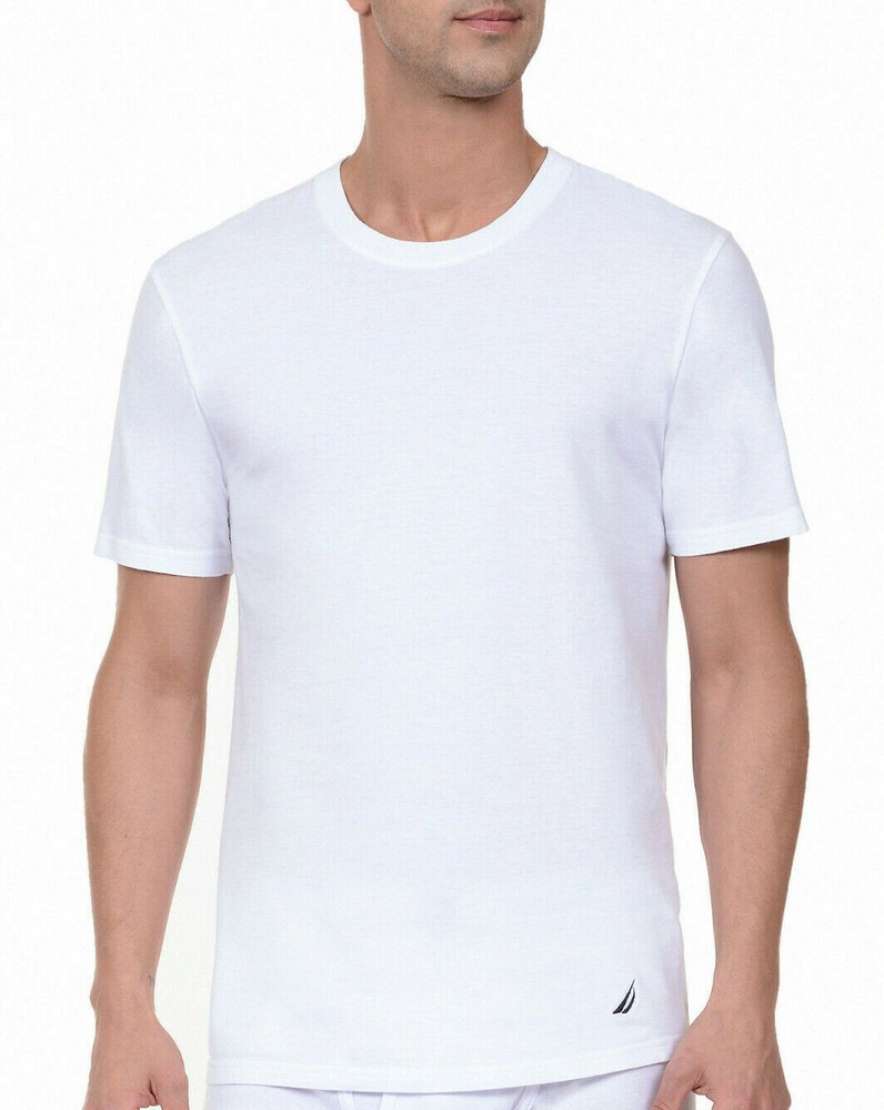 New NAUTICA Size M 38-40 Crew Neck Super Soft Cotton Comfort T-Shirts MSRP $39