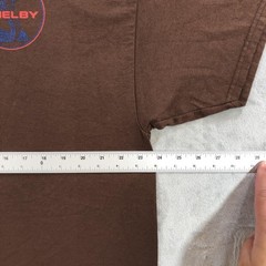Shelby Shirt Mens Extra Large Brown Cobra Logo Graphic Jerzees Dri-Power Tee