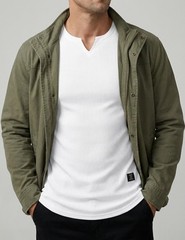 Mens V-Neck Muscle Slim Henley Shirt Workout Gym Athletic Shirt Summer Fashio…