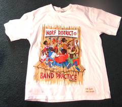 1 M medium Norf Fat Albert and the Junkyard Gang Shirt band practice vtg