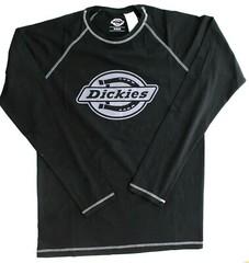 Dickies Atwood Men’s Long Sleeve T-Shirt, Relaxed Fit, Graphic Chest Logo, Black