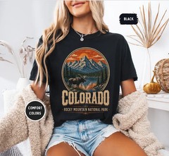 Colorado Moose Rocky Mountain National Comfort Tee