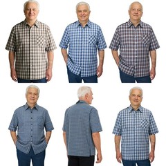 Men’s Tank Top Daily Wear Undershirts Open Back T-Shirt Button Shirts Adaptive
