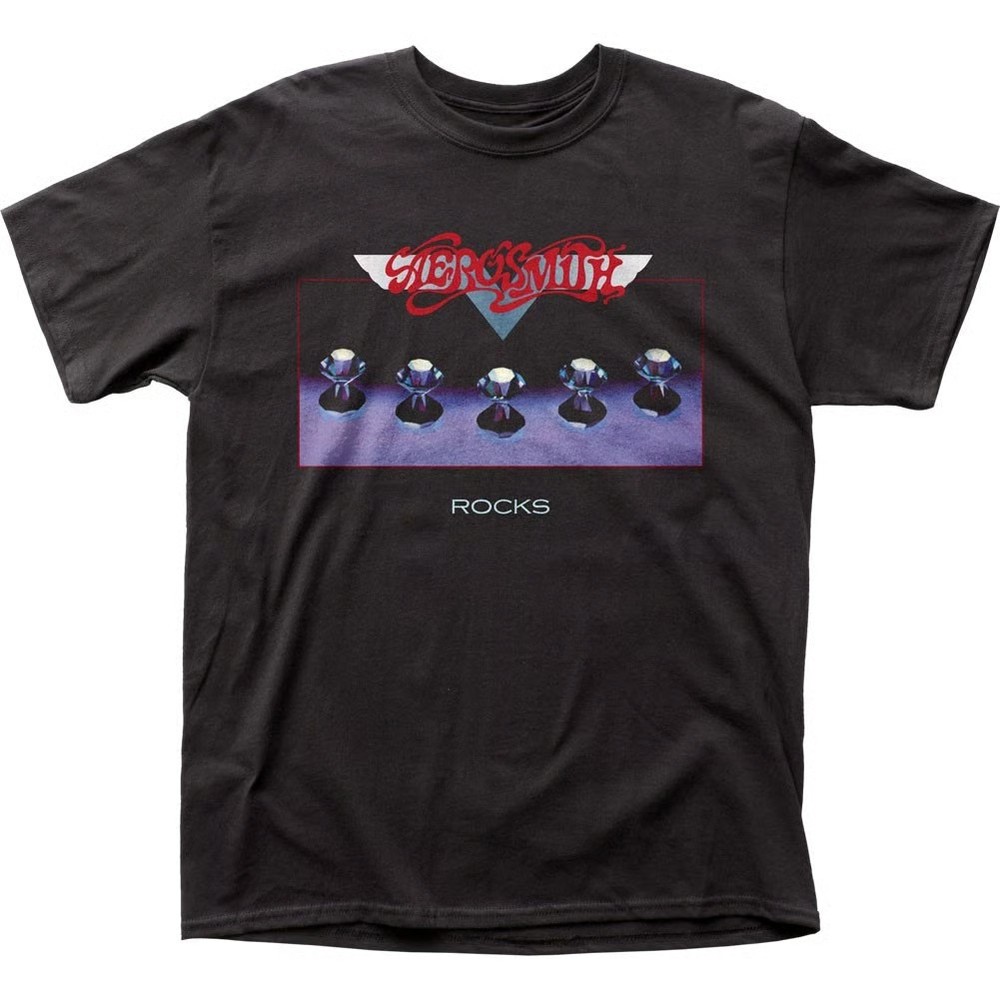 Aerosmith Rocks Mens T Shirt Music Classic Concert Rock Roll Band