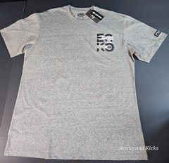 Ecko Unltd Men’s Crewneck Grey Marled Logo T-Shirt Sizes M, XL, 2XL, 3XL