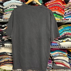 Y2K Famous stars and straps argyle patterned logo t shirt black