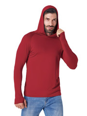 5 Unidades de camisetas manga larga con capucha para hombres para ir de pezca